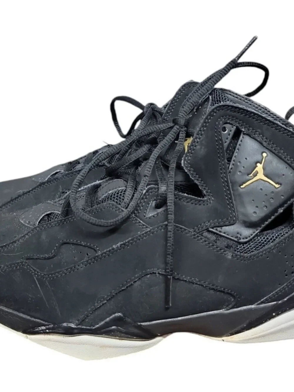 Jordan True Flight Black White Gold Style 342964-026 Release 2016 Size 10 Rare